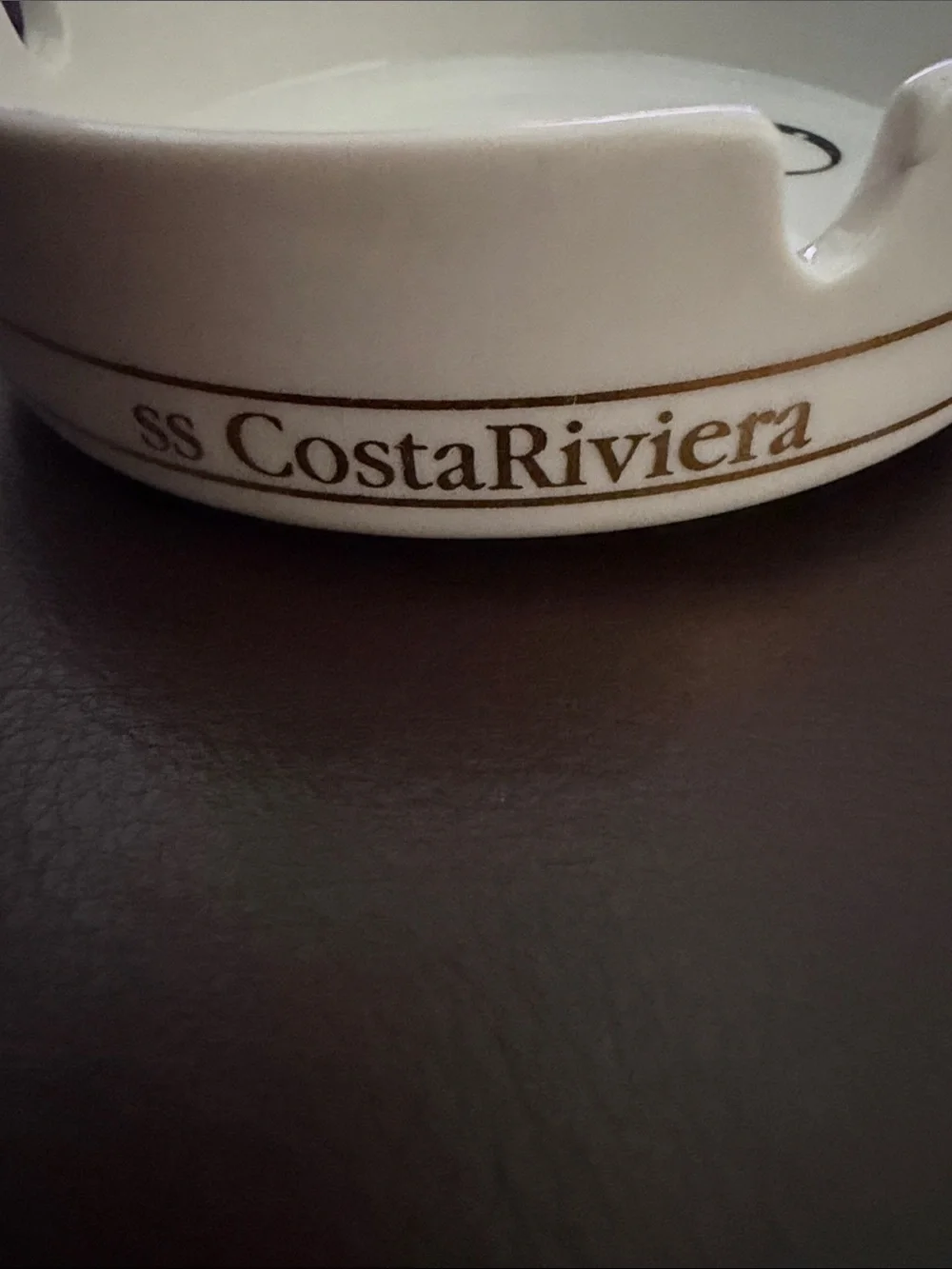 Vintage Costa Cruises Ceramic Ashtray SS Costa Riviera Carla Costa Daphne